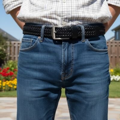 Ceinture tressée homme​ 