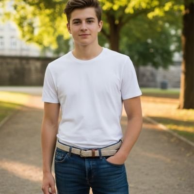 Ceinture tressée homme​ 