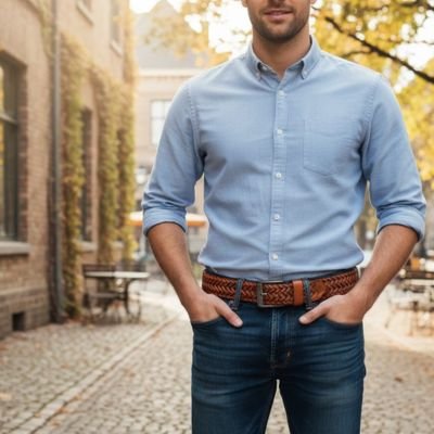 Ceinture tressée homme​ 