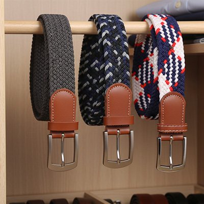 Ceinture tressée homme 