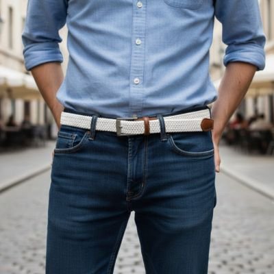 Ceinture tressée homme​ 